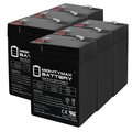 Mighty Max Battery 6V 4.5AH Battery Replaces PS-640 GP645 LC-RB064P NP4.5-6 NP4-6 NP5-6 PE6-4 - 6PK MAX3427040